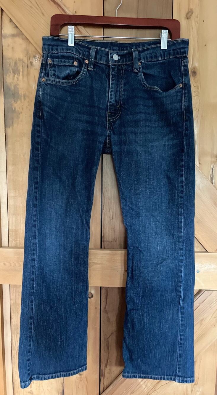 Levi 527 Mens Blue Bootcut Jeans Stretch Denim Western 31x30 Cowboy Rodeo